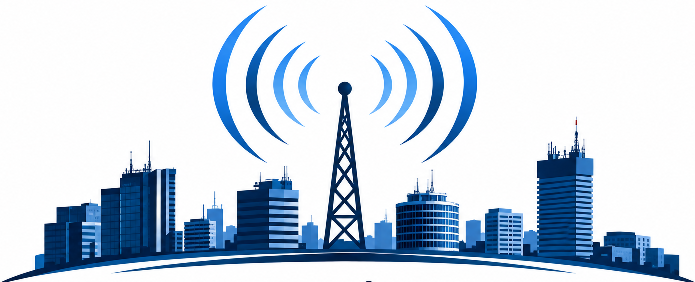 Panorama Poznania i maszt radiowy – Klub Inżynierii Radiowej